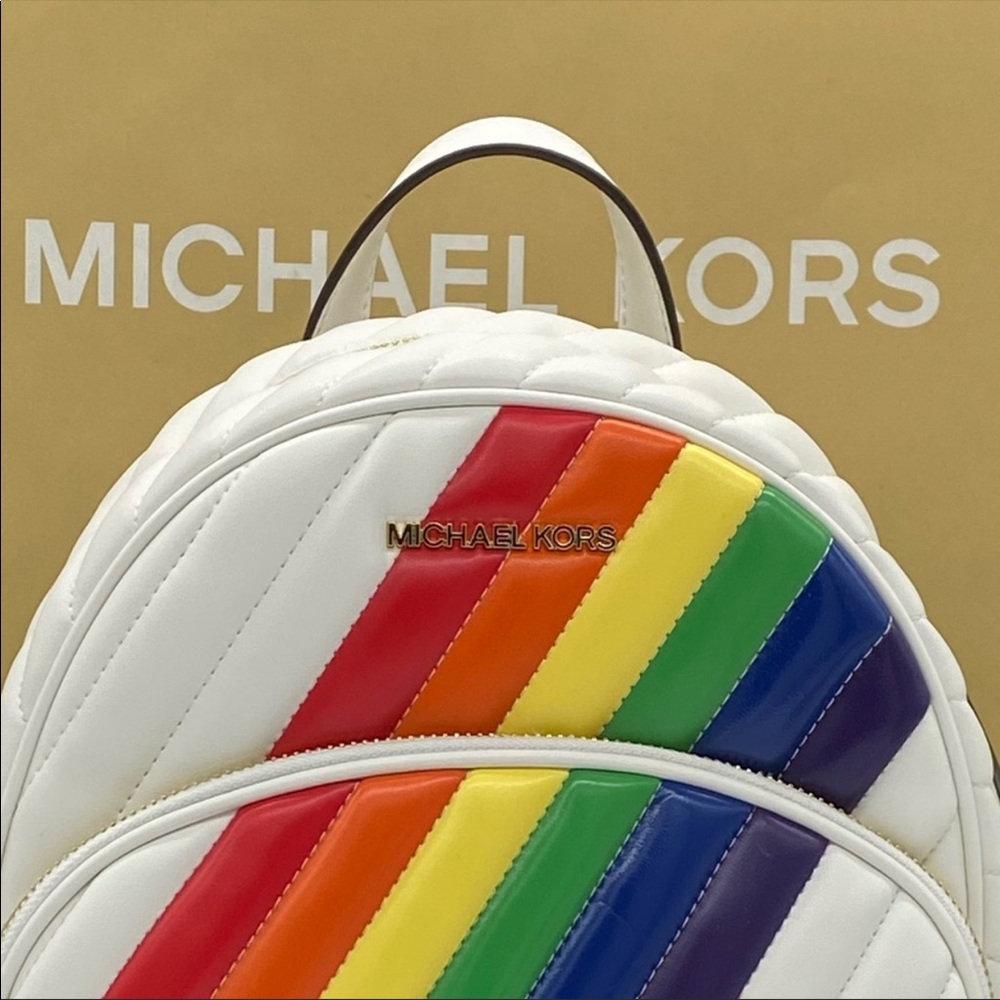 MICHAEL KORS ABBEY MD BACKPACK VEGAN FAUX LEATHER - Picture 8 of 16